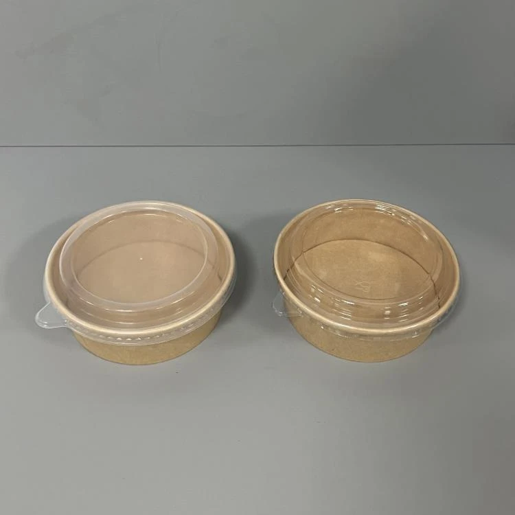 500ml kraft bowls with pp pet lid