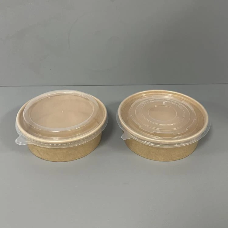 500ml kraft bowls with pp lid