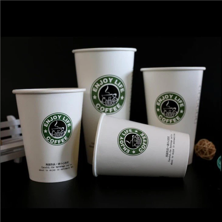 disposable custom printed single wall coffee cups