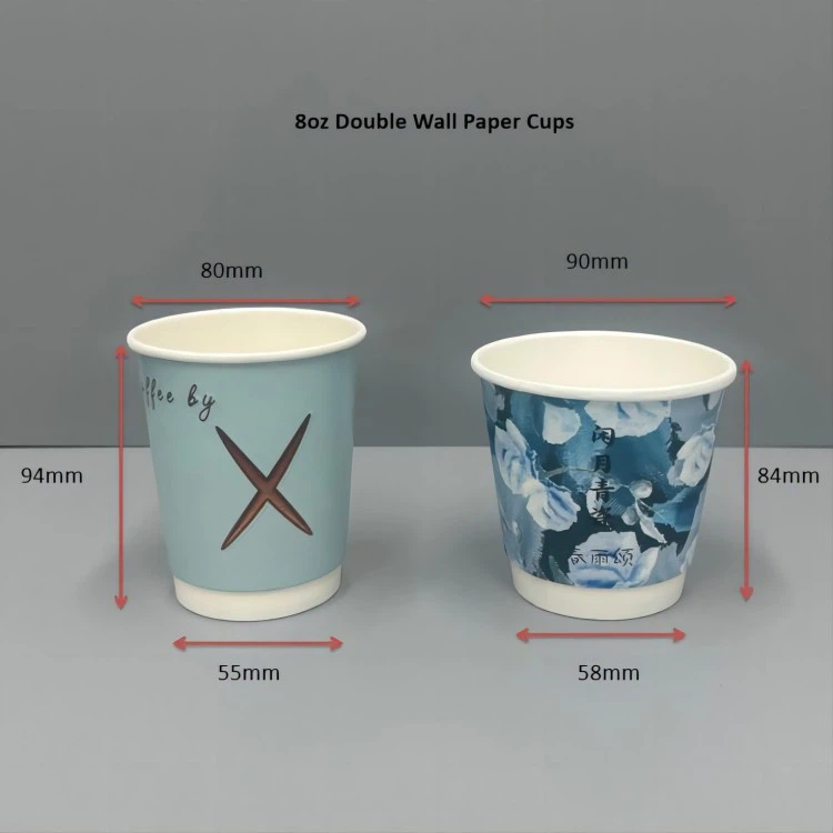 90mm diameter 8oz double wall coffee cups 90mm diameter 8oz double wall coffee cups